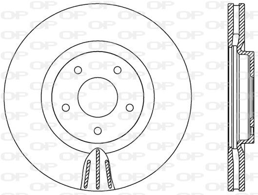 OPEN PARTS Тормозной диск BDR2550.20